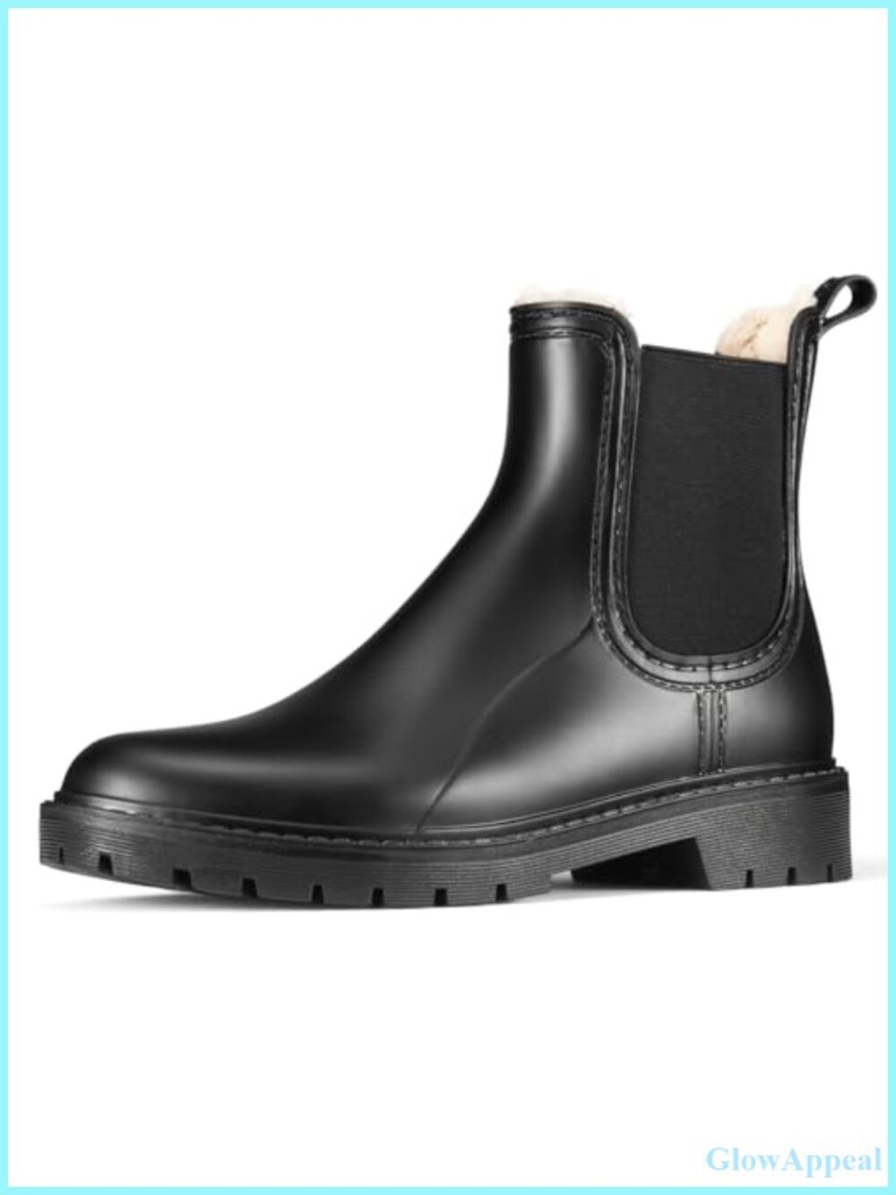 HISEA Waterproof Insulated Winter Rain Boots Fleece Lined PVC